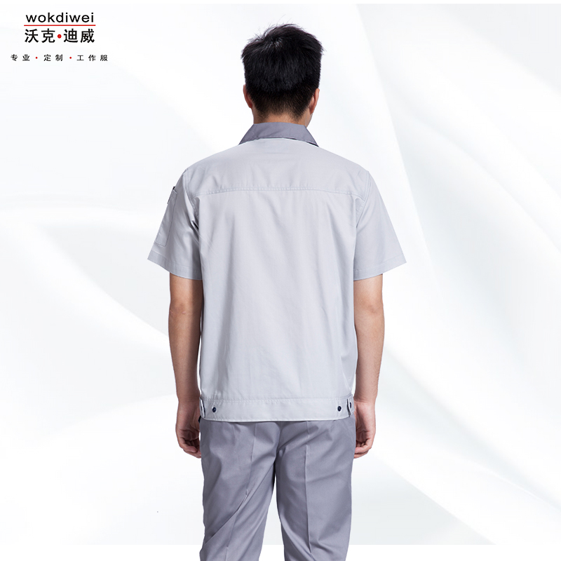 夏季一線(xiàn)員工短袖工作服批發(fā)廠(chǎng)家1314-7