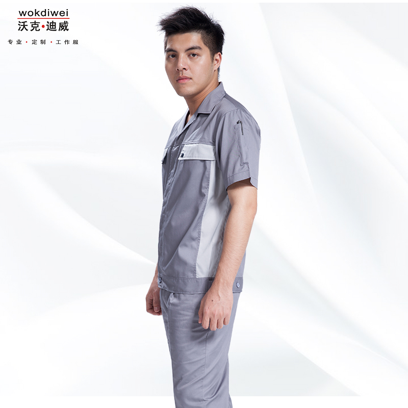 工廠(chǎng)夏季工作服款式圖片1315-6