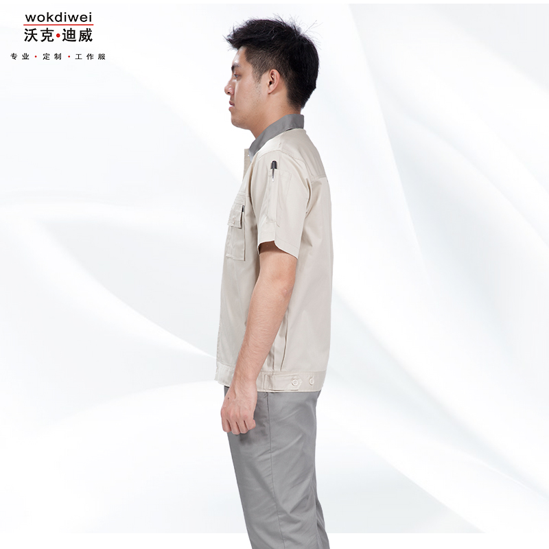 上海夏季短袖工作服批發(fā)廠(chǎng)家1317-8