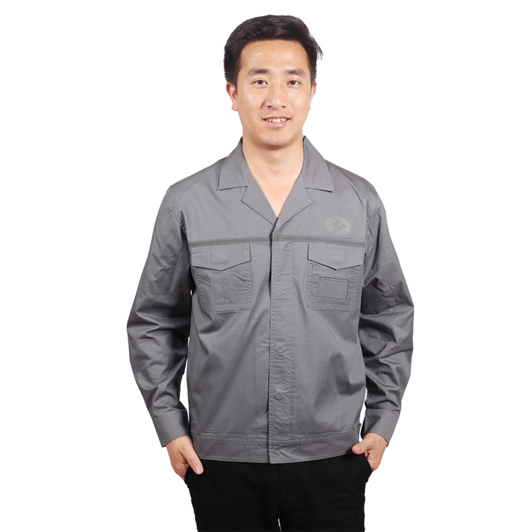 夏季全棉長(cháng)袖工作服定做廠(chǎng)家23111