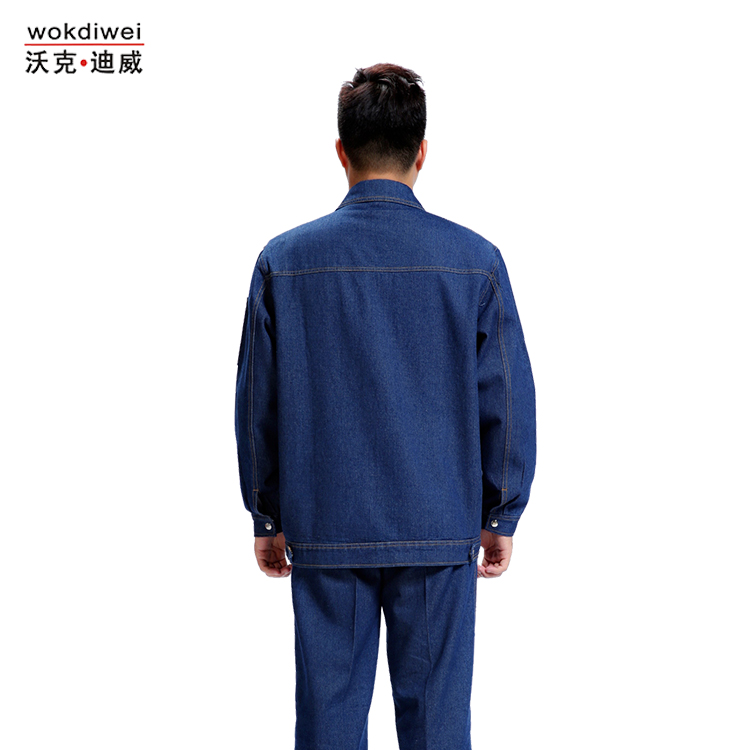 廠(chǎng)家直銷(xiāo)牛仔工作服定制批發(fā)621-1